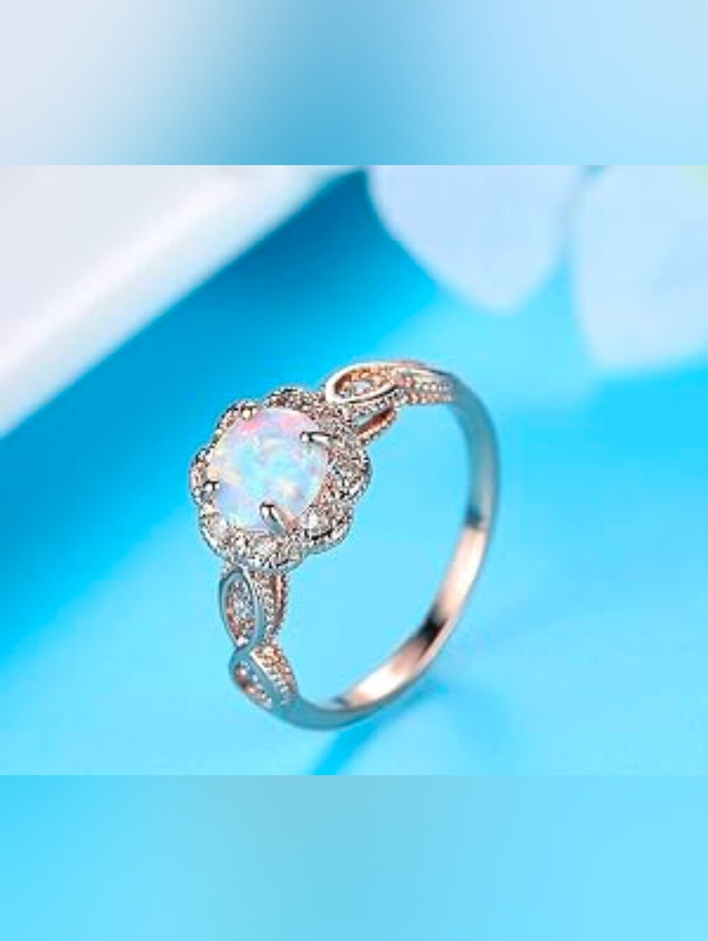 $8 Each Or Bundle 5/$20 Opal Halo Sterling Silver Ring